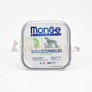Monge monoprotein SoloConiglio 150g – il superpremium umido cani ipoallergenico