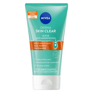 NIVEA DERMA SKIN CLEAR Scrub viso anti-imperfezioni con acido salicilico e sale marino 150ml