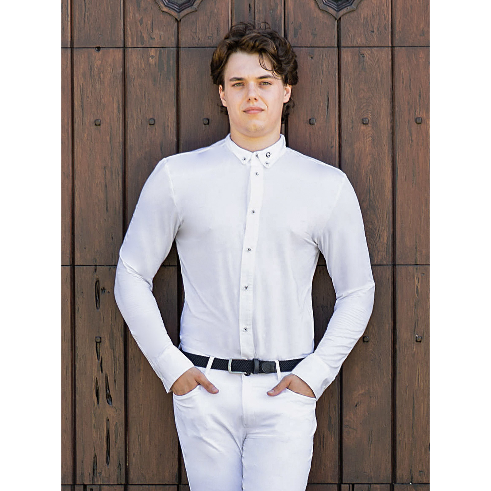 CAMICIA UOMO BIANCA MANICHE LUNGHE EQODE by EQUILINE