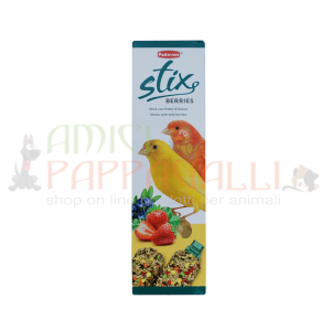 Stix Berries canarino 80g x 2 pezzi – Padovan – Stick e snack per canarini rossi e gialli
