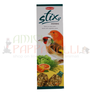 Stix Herbs canarino 80g x 2 pezzi – Padovan – Alimento e snack per cardellini e canarini rossi e gialli