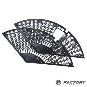 Paraveste posteriori in plastica nero