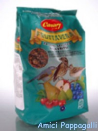 Pastoncino alla frutta per uccelli selvatici, liberi e insettivori – Pastone Fruttavera Canary 1 kg