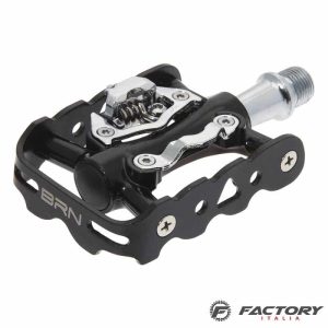 Pedali MTB BRN doppia funzione neri su cuscinetti