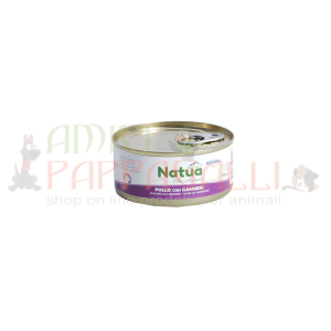 Natua Pollo con Gamberi 150g – cibo umido per cane in jelly