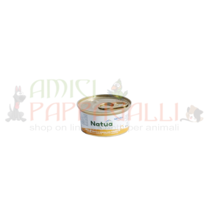 Natua Pollo petto coscia con carote 85g – cibo umido in brodo per gatti adulti