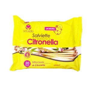 SETABLU Salviettine al Profumo di Citronella – 20 pz