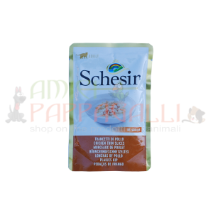 Schesir trancetti di pollo busta 85g – Cibo umido gatti adulti