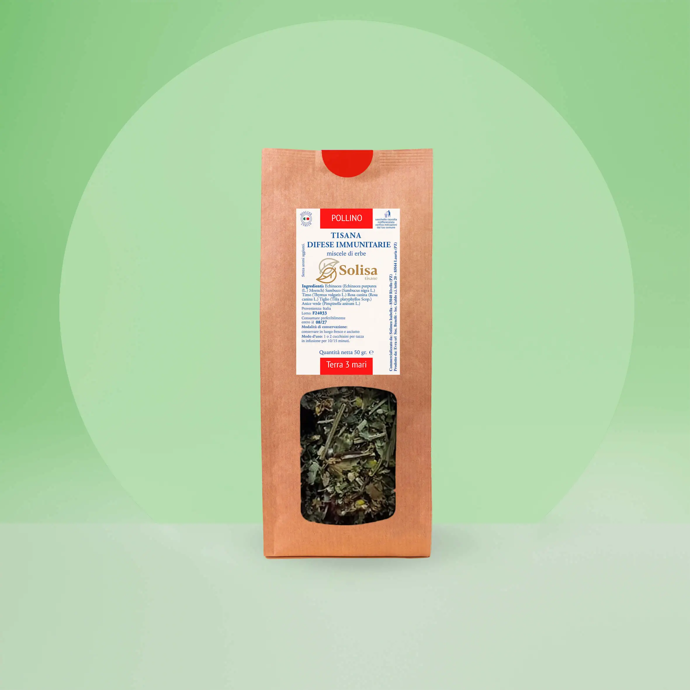 Tisana Difese Immunitarie 50g – Supporto naturale per rafforzare il sistema immunitario