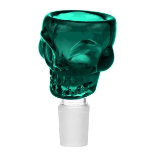 Urban Crew Dark Green Skull Braciere per Bong in Vetro 18mm