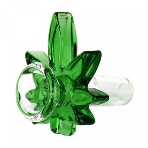 Urban Crew Green Hemp Leaf Braciere per Bong in Vetro 18mm