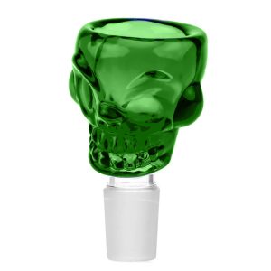 Urban Crew Green Skull Braciere per Bong in Vetro 18mm