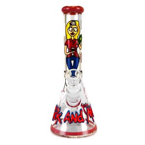 Urban Crew Red Cartoon Bong in Vetro 25cm Realizzato a Mano