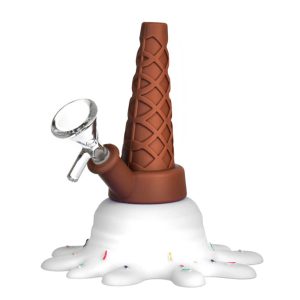 Urban Crew White Ice Cream Bong in Silicone 13cm
