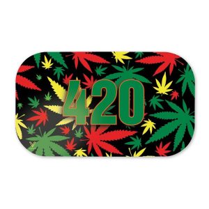 V-Syndicate 420 Rasta Leaves Cover Magnetica per Vassoio Medium
