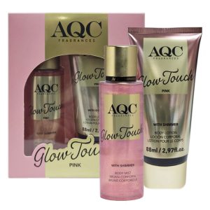 Cofanetto donna IDC INSTITUTE GLOW TOUCH PINK acqua corpo 88ml + body lotion 88ml