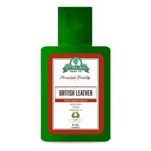 Stirling balsamo dopobarba British Leather senza alcool 118ml
