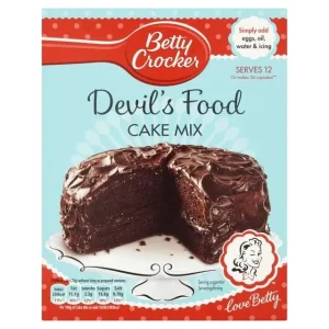 Betty Crocker Devil’s Food Cake Mix, preparato per torta al cioccolato 425g