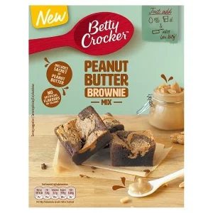 Betty Crocker Peanut Butter Brownie, preparato per brownie con burro d’arachidi 350g
