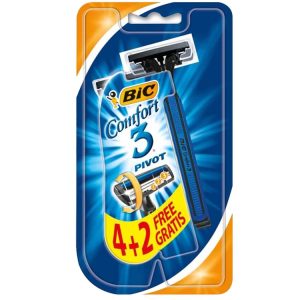 6 lamette tre lame BIC COMFORT 3 PIVOT usa e getta