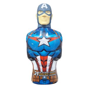 MARVEL AVENGERS CAPITAN AMERICA Shower gel shampoo 3D 350ml