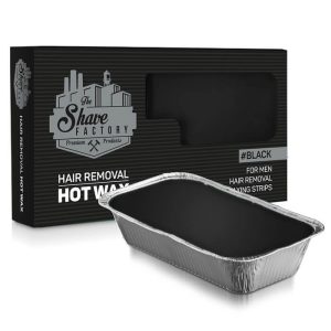The Shave Factory cera depilatoria nera in vaschetta da 500gr