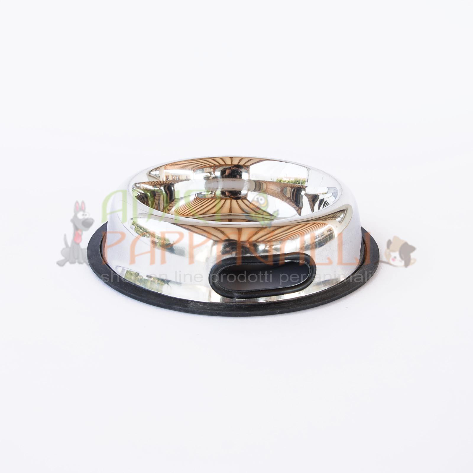 Ciotola in acciaio inox misura 7 – con profilo antiscivolo per il Cane e il Gatto - immagine 2