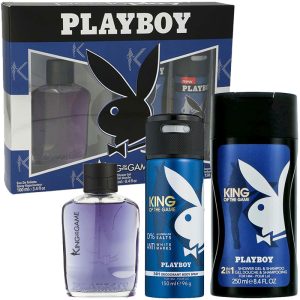 Cofanetto uomo PLAYBOY KING OF THE GAME edt 100ml + shower gel 250ml + deodorante spray 150ml