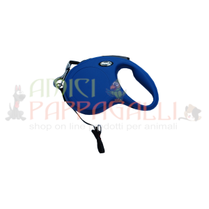Flexi New Classic blu tape “L”- Guinzagli Large in fettuccia estensibili per cani