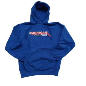 Felpa American Crunch con cappuccio – blu | TG. L