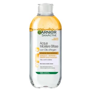 GARNIER skin active ACQUA MICELLARE BIFASE con Olio di Argan 400ml