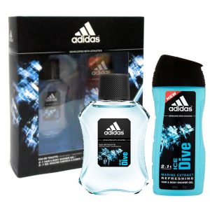 Cofanetto uomo ADIDAS ICE DIVE edt 50ml + hair & body shower gel 250ml