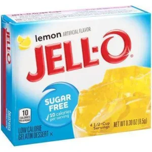 Jell-o Lemon Gelatina Sugar Free