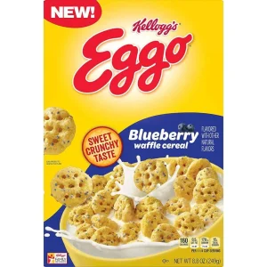 Kellogg’s Eggo Blueberry Waffle Cereal (in scadenza)