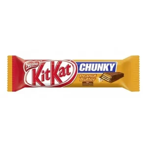 Kit Kat Chunky Peanut Butter, barretta di cioccolato con wafer e burro d’arachidi 42g