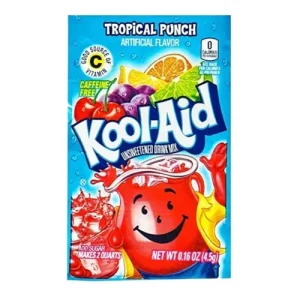 Kool Aid Tropical Punch, polvere per bevande ai frutti tropicali 5g
