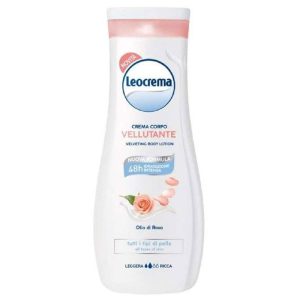 LEOCREMA Crema Corpo vellutante all’OLIO DI ROSA per tutti i tipi di pelle 400ml