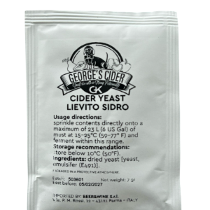LIEVITO PER SIDRO GEORGE’S CIDER YEAST M02 – 7 GR.
