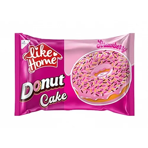 Like Home Donut Cake Strawberry, ciambella alla fragola 40g