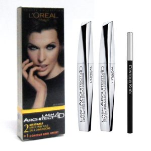 Kit L’OREAL LASH ARCHITECT 4D 2 mascara + 1 matita contour khol