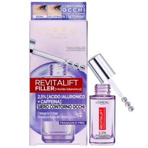 L’OREAL Paris REVITALIFT FILLER Siero Contorno Occhi acido ialuronico + caffeina 20ml