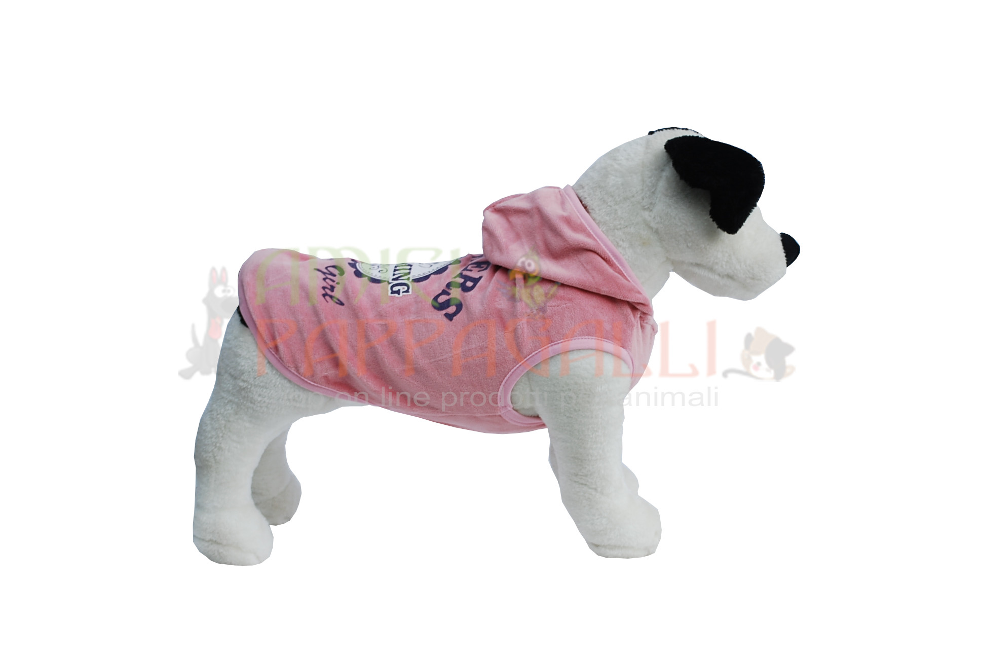 Maglia Flowers rosa con cappuccio – tutine per cani