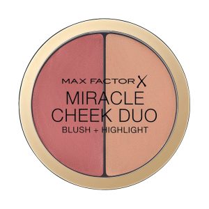 MAX FACTOR MIRACLE CHEEK DUO Blush-highlight 20 brown peach & champagne 11g