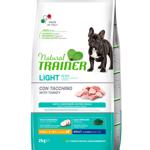 Natural trainer mini adult light in fat tacchino 2kg – cibo secco cani in sovrappeso