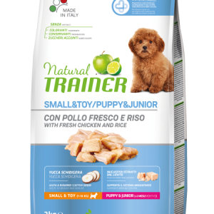 Natural Trainer puppy&junior mini pollo 2kg – per cani cuccioli toy, small
