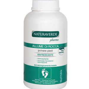 NATURAVERDE PHARMA ALLUME DI ROCCA Polvere Piedi rinfrescante 150g