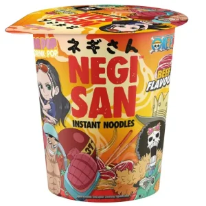 Negisan Beef Cup Noodles One Piece, pasta istantanea gusto manzo 65g