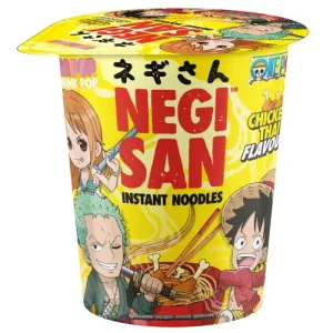 Negisan Chicken Thai Cup Noodles One Piece, pasta istantanea gusto pollo 65g