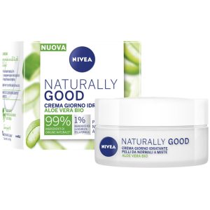NIVEA naturally good CREMA VISO GIORNO IDRATANTE aloe vera bio 50ml
