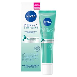 NIVEA DERMA SKIN CLEAR Peeling esfoliante notte con Acido Salicilico & Glicolico 40ml